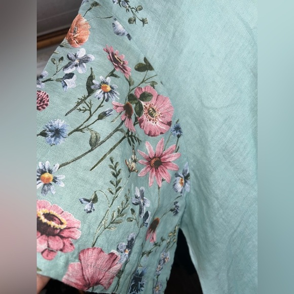 T by Transparente women’s Linen Dress made in Italy Plus Sz 3 - Picture 11 of 15